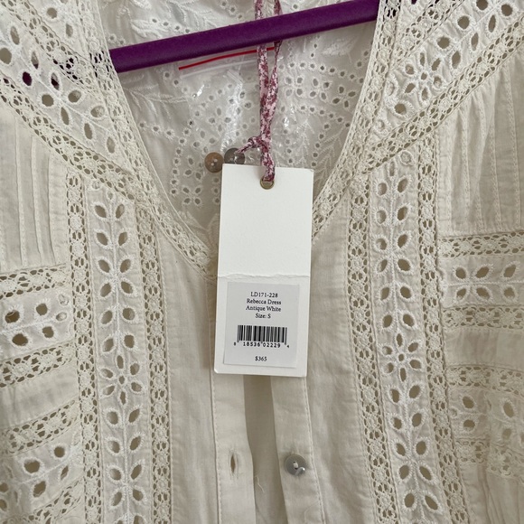 LoveShackFancy NWT MIdi Cream Dress - Picture 2 of 5